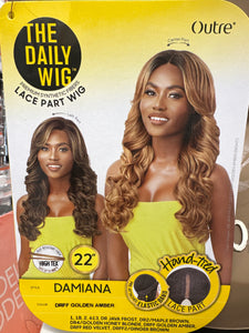 DRFF GOLDEN AMBER DAMIANA 22" Lace Part Wig