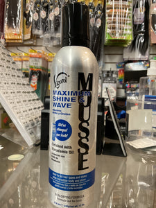 Vigorol Maximum Shine & Wave Mousse-12 oz