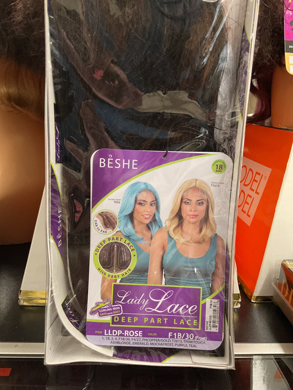 F1B/30 FROST LLDP-ROSE DEEP LACE WIG18