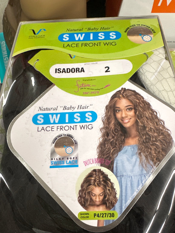 2 ISADORA Swiss Lace Front Wig