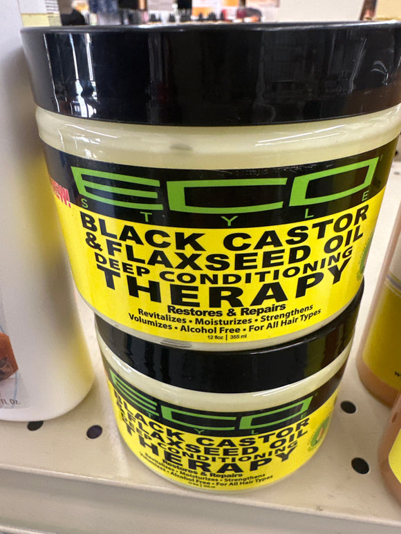 Therapy Black Castor & Flaxseed-12 fl oz