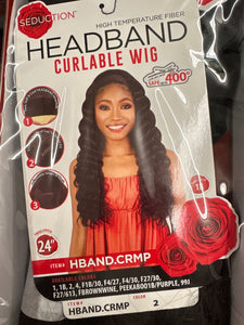2 Seduction HBAND.CRMP Headband Wig