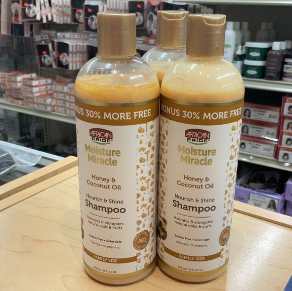 AFRICAN PRIDE Nourish & Shine Shampoo 16 FL OZ