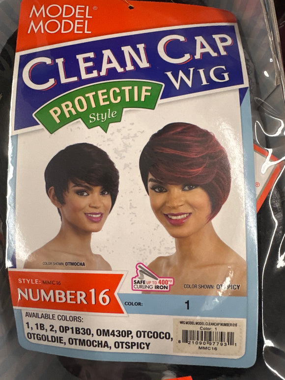 1 Number 16 Clean Cap Wig