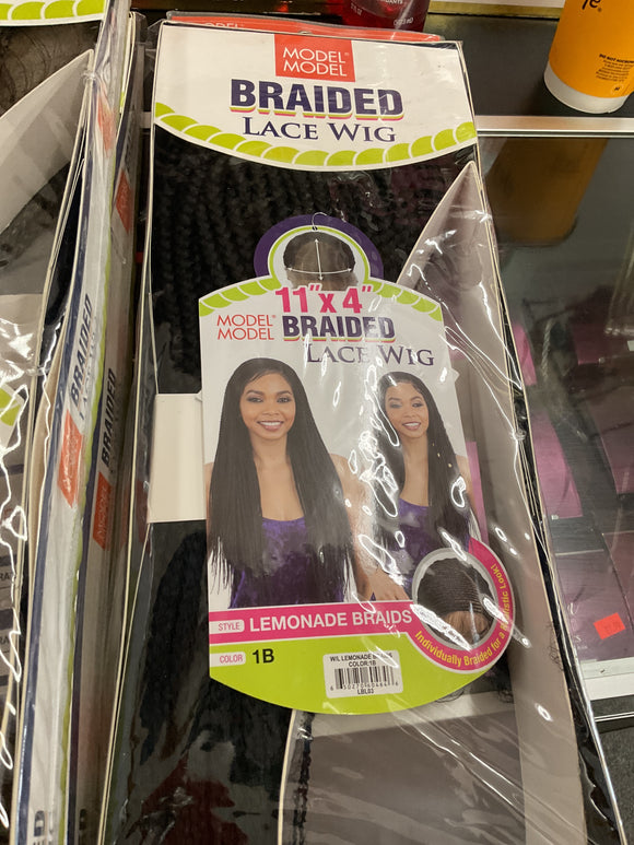 1B LEMONADE BRAIDS LACE WIG WIG 11”x4”