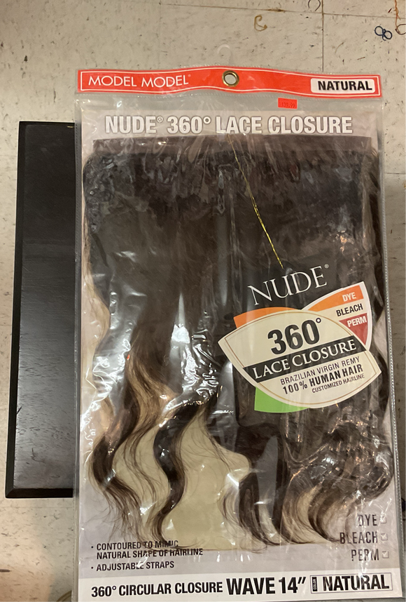 Natural Nude 360 Lace Closure Brazilian Virgin Remy