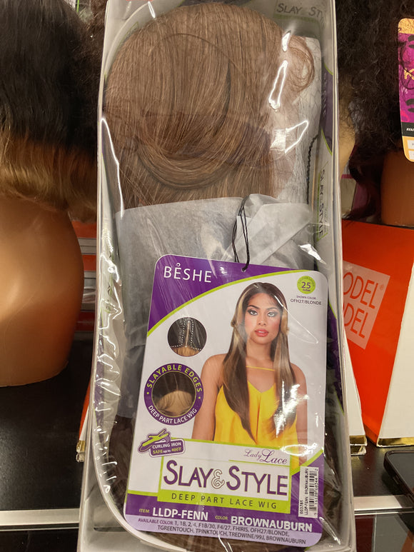 BROWNAUBURN LLDP-FENN DEEP PART LACE WIG 25”