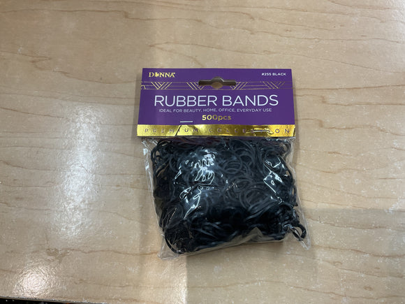 #255 Black Rubber Bands 500pcs