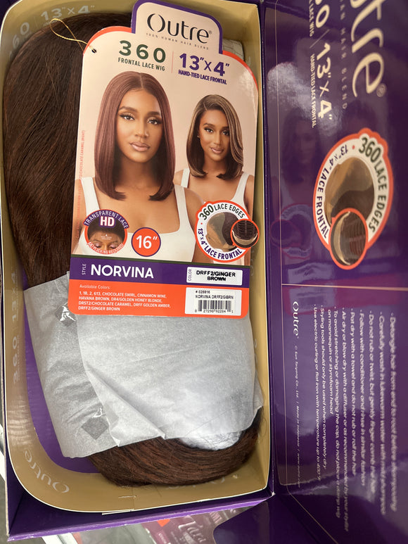 NORVINA- DRFF2/GINGER BROWN Transparent HD Lace