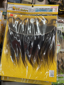 BUNDLE BEE 13x5 10" Natural HD Invisible Lace Closure