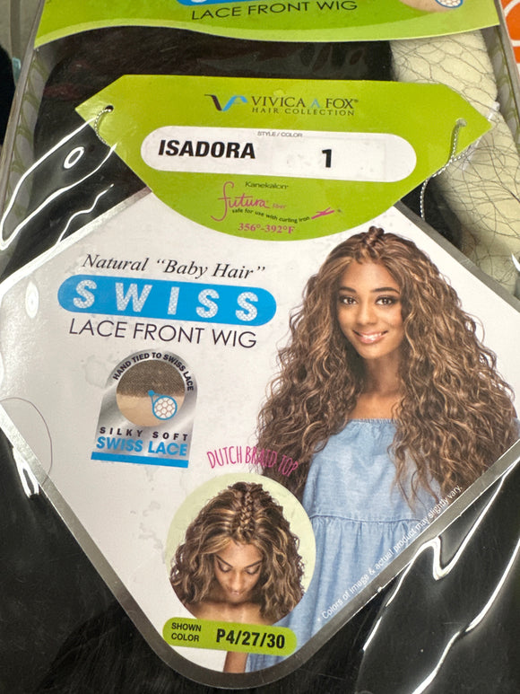 1 ISADORA Swiss Lace Front Wig