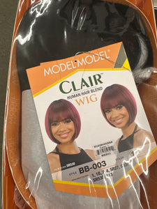 1 CLAIR BB-003 Human Hair Wig