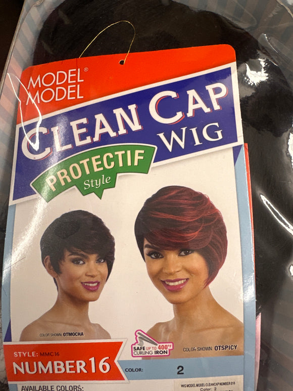 2 Number 16 Clean Cap Wig
