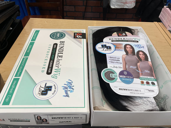 BNLFWW12 Bundle hair Wig-12 Inches