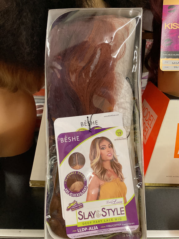 LLDP-ALIA FH99J/COPPER  DEEP PART LACE WIG 19