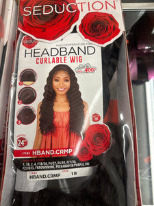 1B Seduction-24" Headband Wig