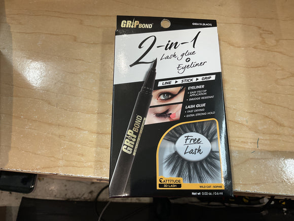 2 n 1 Lash Glue + Eyeliner