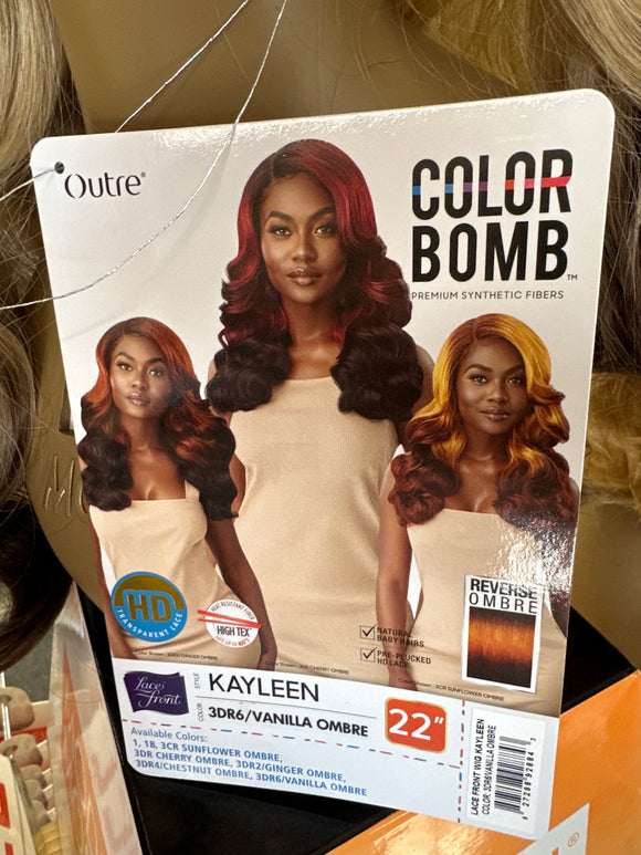 KAYLEEN 3DR6/VANILLA OMBRE 22” HD Lace Wig