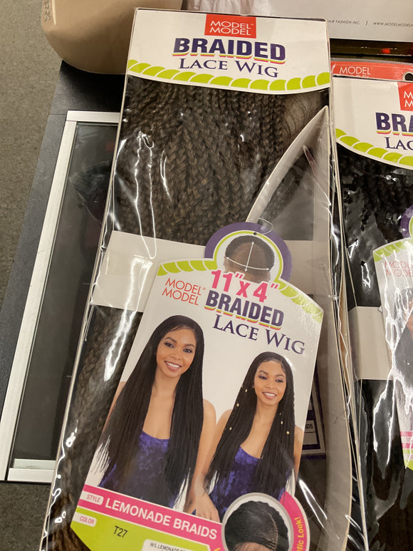 T27 LEMONADE BRAIDS Lace WIG 11”x4”