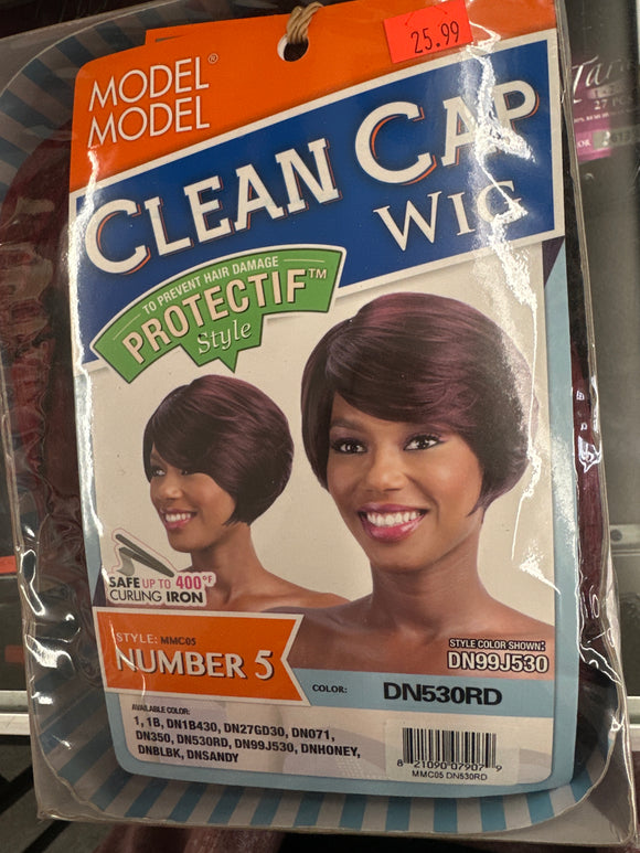 DN530RD Number 5 Clean Cap Wig