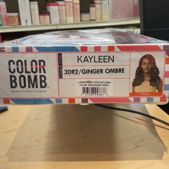 KAYLEEN 3DR2/GINGER OMBRE 22” HD Lace Front Wig