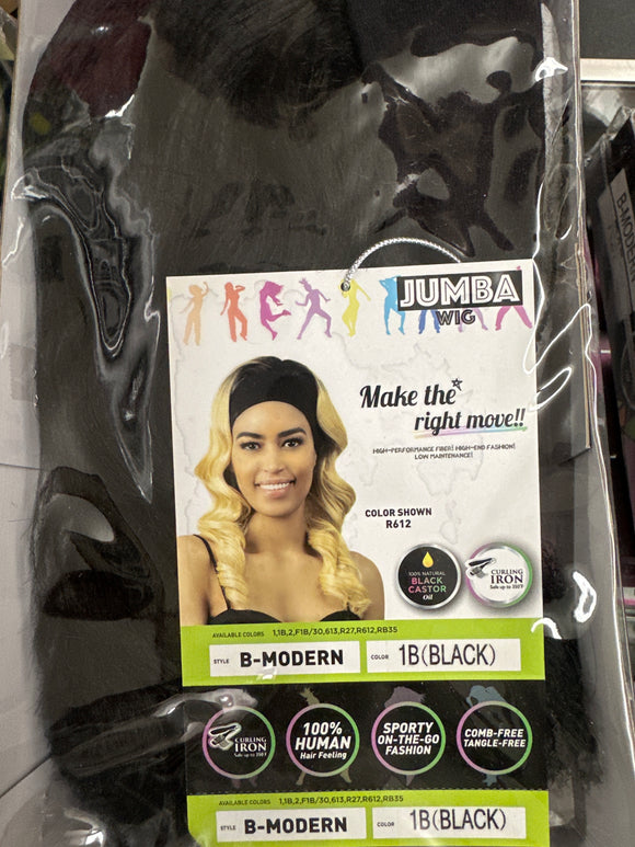 1B B-Modern Headband Wig