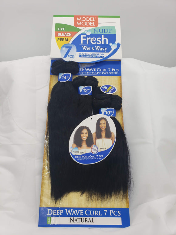 100% Brazilian Human Hair - Wet & Wavy - Deep Wave