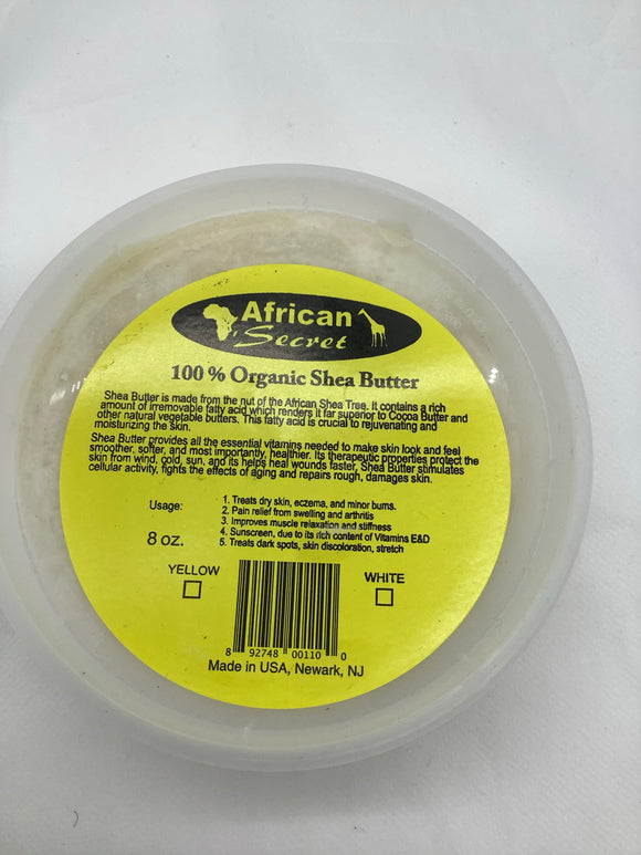 African Secret 100% Organic SHEA BUTTER