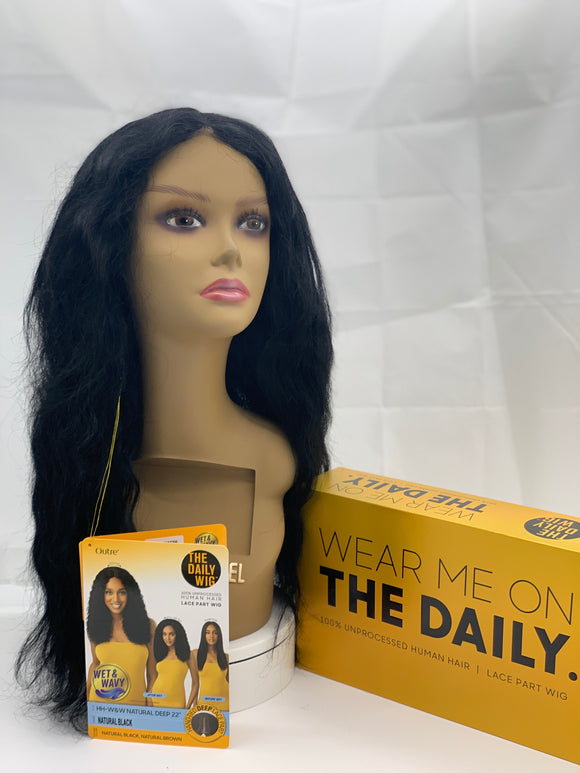 HH- Wet & Wavy Natural Deep Wig 22