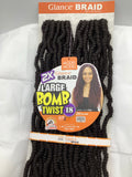 2X GLANCE BRAID LARGE BOMB TWIST