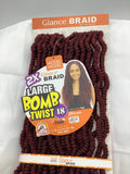 2X GLANCE BRAID LARGE BOMB TWIST