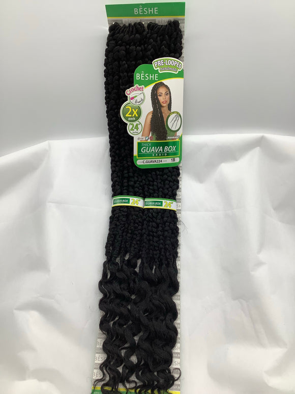 2X C. GUAVA224 BOX BRAIDS 24”
